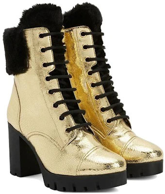 (W) Giuseppe Zanotti But Kulit Comfort Lace-Up 'Gold' I270050H02 Lookbook (W) Giuseppe Zanotti But Kulit Comfort Lace-Up 'Gold' I270050H02