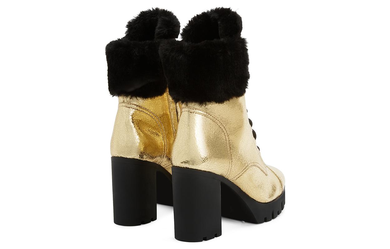 Shop (W) Giuseppe Zanotti Booties Tali Kasual Kulit 'Gold' I270050H02