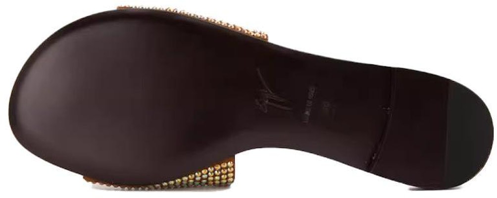 giuseppe zanotti/GZ 羊皮 舒適休閒 一字拖鞋 女款 棕色 Purchase giuseppe zanotti/GZ 羊皮 舒適休閒 一字拖鞋 女款 棕色