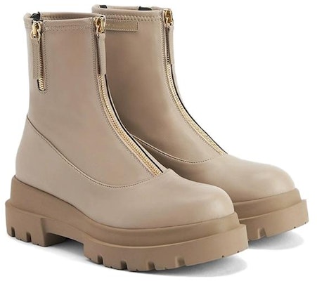 (Women) Giuseppe Zanotti Leather Comfort Zip Booties 'Grey-Brown' I270025003 Lookbook (Women) Giuseppe Zanotti Leather Comfort Zip Booties 'Grey-Brown' I270025003