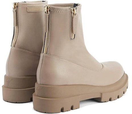 (Women) Giuseppe Zanotti Leather Comfort Zip Booties 'Grey-Brown' I270025003 Shop (Women) Giuseppe Zanotti Leather Comfort Zip Booties 'Grey-Brown' I270025003