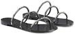 (W) Giuseppe Zanotti Slide Kulit Fesyen Manik Cermin 'Hitam' I300017001