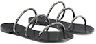 Order (W) Giuseppe Zanotti Slide Kulit Fesyen Manik Cermin 'Hitam' I300017001
