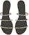 (W) Giuseppe Zanotti Slide Kulit Fesyen Manik Cermin 'Hitam' I300017001