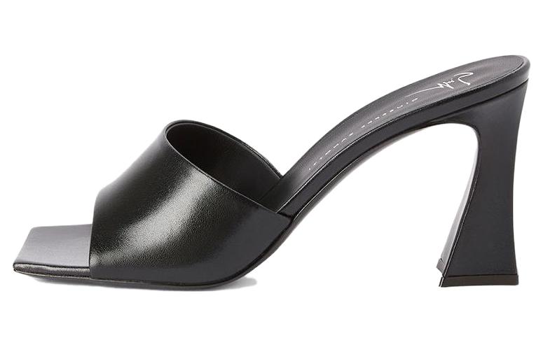 (Women) Giuseppe Zanotti Leather High-Heel Slide Sandals 'Black' E300053A016