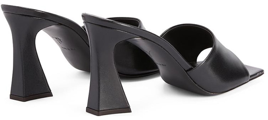 (W) Giuseppe Zanotti Selipar Tumit Tinggi Kulit 'Hitam' E300053A016 Lookbook (W) Giuseppe Zanotti Selipar Tumit Tinggi Kulit 'Hitam' E300053A016