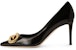 (W) Giuseppe Zanotti Kasut Tumit Tinggi Kulit Slip-On 'Fashion Black' I260005001