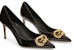(W) Giuseppe Zanotti Kasut Tumit Tinggi Kulit Slip-On 'Fashion Black' I260005001