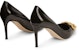 (W) Giuseppe Zanotti Kasut Tumit Tinggi Kulit Slip-On 'Fashion Black' I260005001