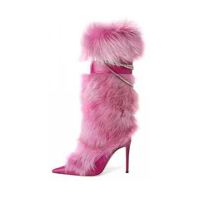 (W) Giuseppe Zanotti Leather High-Top Slip-On 'Purple Red'