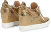 Shop (Women) Giuseppe Zanotti Leather Lace-Up Round-Toe High Heel 'Gold' RW20028001