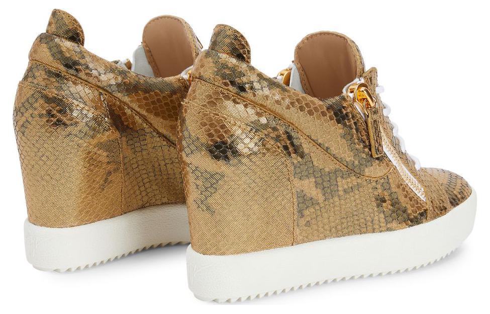 Shop (W) Giuseppe Zanotti Sepatu High Heel Kulit Tali Bulat 'Gold' RW20028001