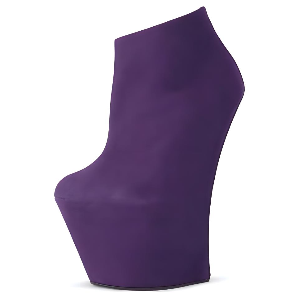 (Women) Giuseppe Zanotti Leather Platform Zip Ankle Boots 'Purple' 1I27124001