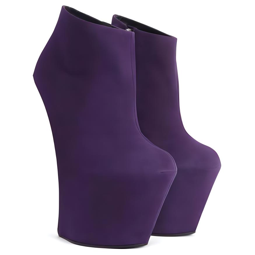 Lookbook (W) Botas de Plataforma de Cuero con Cremallera Giuseppe Zanotti 'Morado' 1I27124001