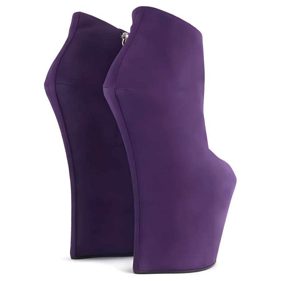 Shop (W) Botas de Plataforma de Cuero con Cremallera Giuseppe Zanotti 'Morado' 1I27124001