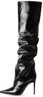 (Women) Giuseppe Zanotti Leather Pointed Toe High Top Boots 'Black' I280016013 (Women) Giuseppe Zanotti Leather Pointed Toe High Top Boots 'Black' I280016013