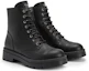 Order (W) Giuseppe Zanotti 黑色真皮圆头系带靴 IU30010001