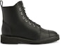 Order (W) Giuseppe Zanotti But Kulit Round-Toe Lace-Up 'Hitam' 'Gaya Serbaguna'. I070061H03