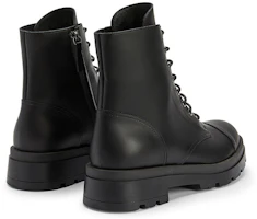 Lookbook (Women) Giuseppe Zanotti Leather Round-Toe Lace-Up Boots 'Black' IU30010001