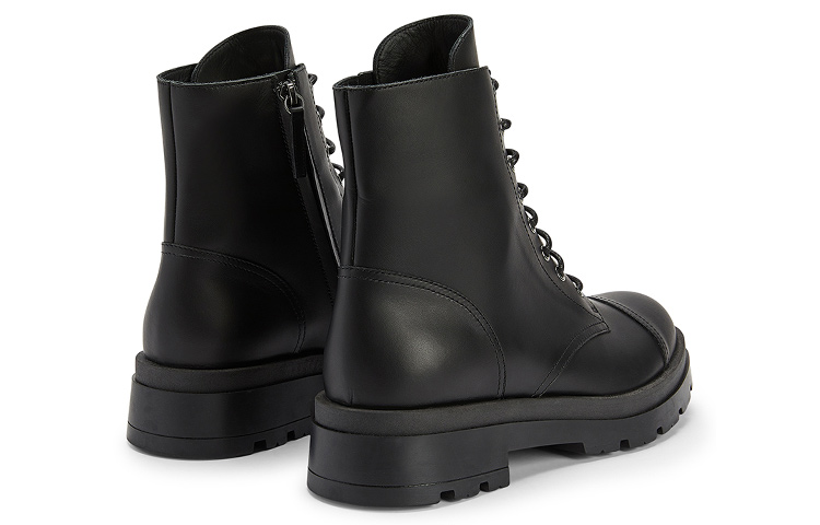 Lookbook (W) Botas de Cuero con Cordones Giuseppe Zanotti Punta Redonda 'Negro' IU30010001