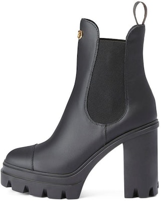 (Women) Giuseppe Zanotti Leather Round Toe Heeled Chelsea Boot 'Black' I370000001 Buy (Women) Giuseppe Zanotti Leather Round Toe Heeled Chelsea Boot 'Black' I370000001