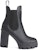 (W) But Chelsea Bertumit Giuseppe Zanotti Kulit Hujung Bulat 'Hitam' I370000001