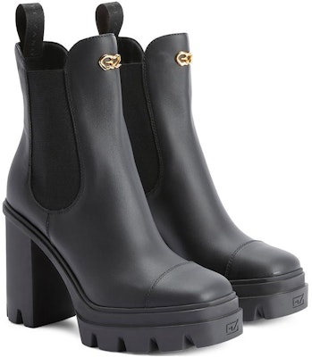(Women) Giuseppe Zanotti Leather Round Toe Heeled Chelsea Boot 'Black' I370000001 Lookbook (Women) Giuseppe Zanotti Leather Round Toe Heeled Chelsea Boot 'Black' I370000001