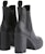 (W) But Chelsea Bertumit Giuseppe Zanotti Kulit Hujung Bulat 'Hitam' I370000001