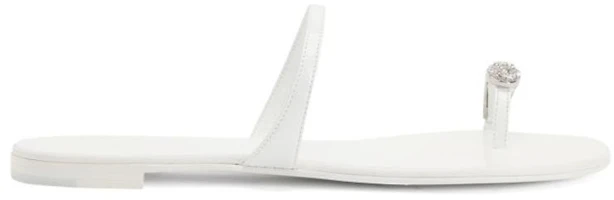 Order (Women) Giuseppe Zanotti Leather Slide 'Simplistic White' I700000074