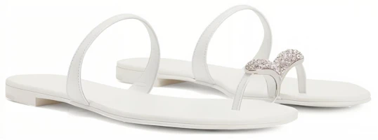 Lookbook (Women) Giuseppe Zanotti Leather Slide 'Simplistic White' I700000074