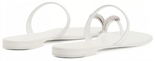 Shop (Women) Giuseppe Zanotti Leather Slide 'Simplistic White' I700000074
