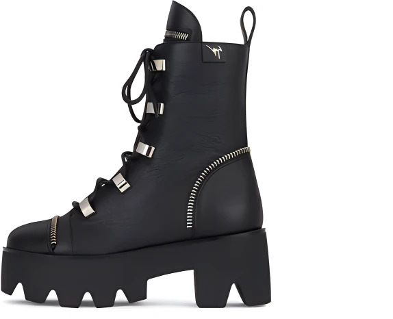 women-giuseppe-zanotti-leather-thick-bottom-lace-up-martin-boots-black-trendy-autumn-winter-i870078-k01