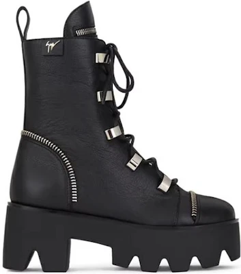 (W) Botas Giuseppe Zanotti de Cuero Plataforma Cordones 'Negro Moda Otoño-Invierno' I870078K01 Order (W) Botas Giuseppe Zanotti de Cuero Plataforma Cordones 'Negro Moda Otoño-Invierno' I870078K01