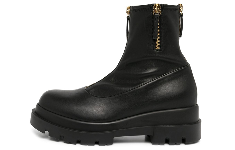 (Women) Giuseppe Zanotti Leather Zip-Detail Platform 'Fashion Ankle Boot Black' I270025001