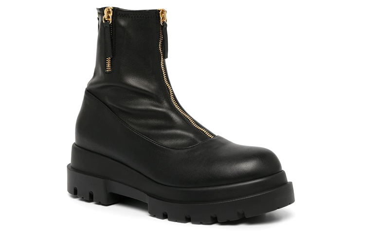 Order (W) Giuseppe Zanotti But Kasut Zip Kulit Platform 'Fashion Ankle Boot Hitam' I270025001