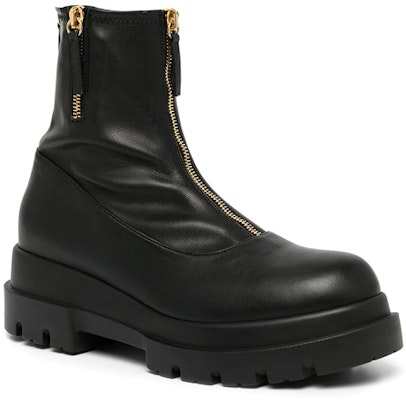 (Women) Giuseppe Zanotti Leather Zip-Detail Platform 'Fashion Ankle Boot Black' I270025001 Order (Women) Giuseppe Zanotti Leather Zip-Detail Platform 'Fashion Ankle Boot Black' I270025001