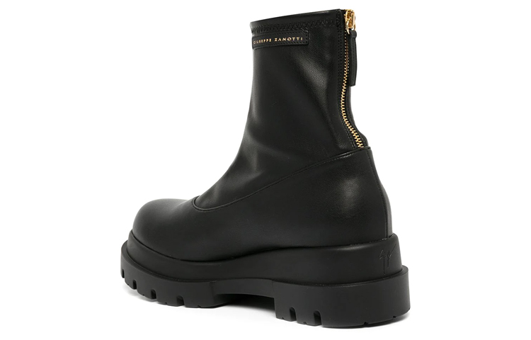 Lookbook (W) Giuseppe Zanotti But Kasut Zip Kulit Platform 'Fashion Ankle Boot Hitam' I270025001