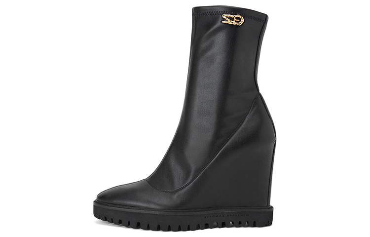 (W) Giuseppe Zanotti Leather Zip Booties 'Black'