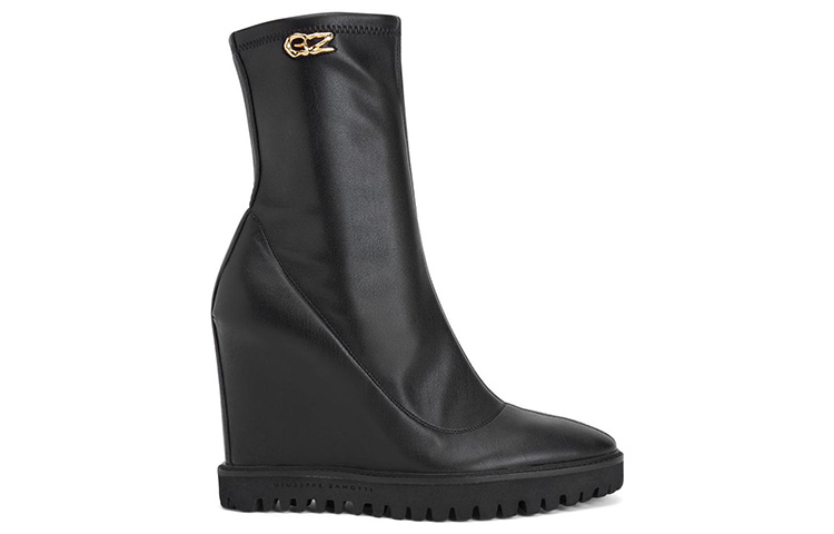 (W) Giuseppe Zanotti Leather Zip Booties 'Black' 圖 2