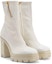 Lookbook (W) Giuseppe Zanotti But Kasut Platform Bertumit Zip Kulit 'Putih' I370008002