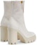 Shop (W) Giuseppe Zanotti But Kasut Platform Bertumit Zip Kulit 'Putih' I370008002