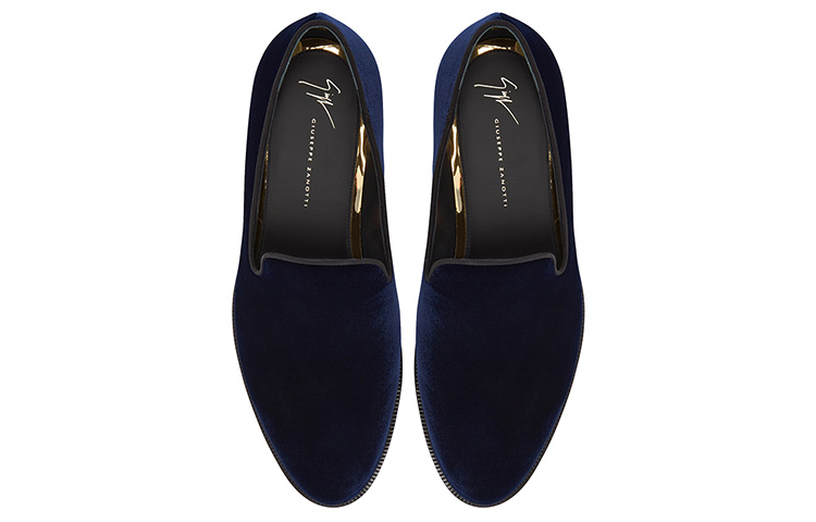 Shop 朱塞佩·萨诺第/基泽 圓頭套穿 樂福鞋 女款 藍色