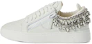 Buy giuseppe zanotti/GZ 皮革 時尚水鑽氣質百搭 低筒 板鞋 女款 白色