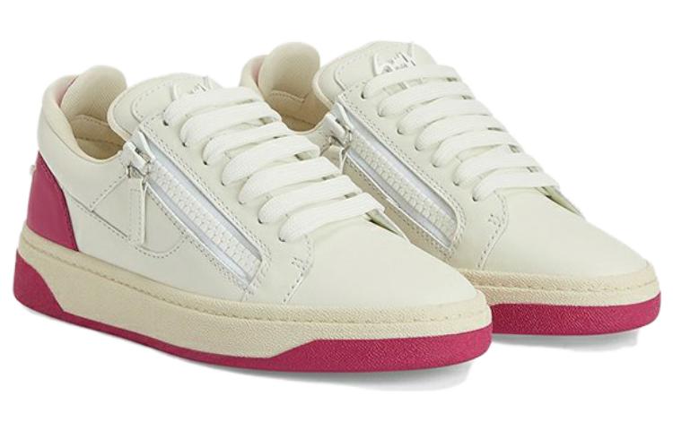 Order giuseppe zanotti/GZ 牛皮 撞色拼接設計 低筒 板鞋 女款 白紅