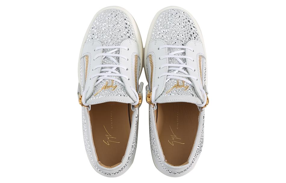 (W) Giuseppe Zanotti Low-Top Zip 'White Leather' 圖 3