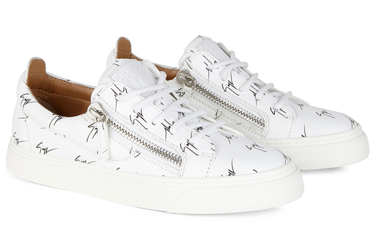 (W) Giuseppe Zanotti Low 'Logo Print White' 圖 2