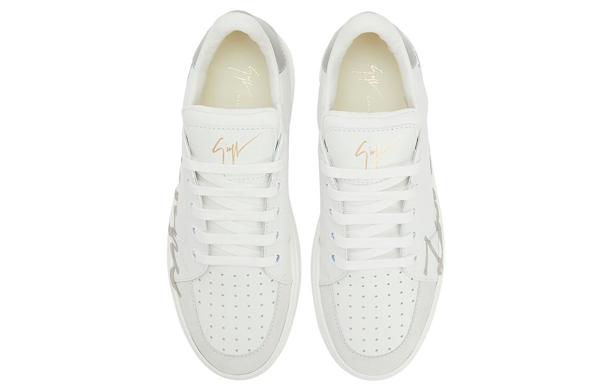 (W) Giuseppe Zanotti Low Top Lace-Up 'White Leather' 圖 3