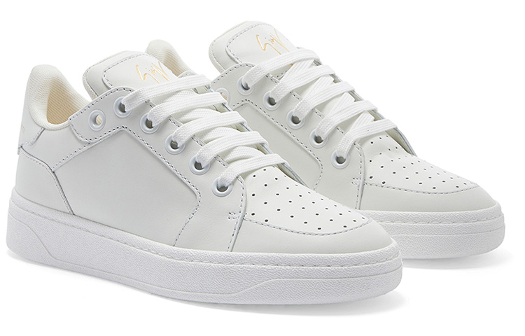 Order (W) Giuseppe Zanotti Kasut Rendah Bertali 'Kulit Putih' RW30027001