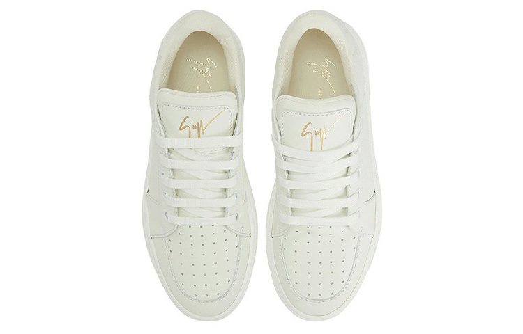 Shop (W) Giuseppe Zanotti Kasut Rendah Bertali 'Kulit Putih' RW30027001