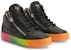 (W) Giuseppe Zanotti Mid-Top Kulit dan Paten 'Hitam' RW20003002